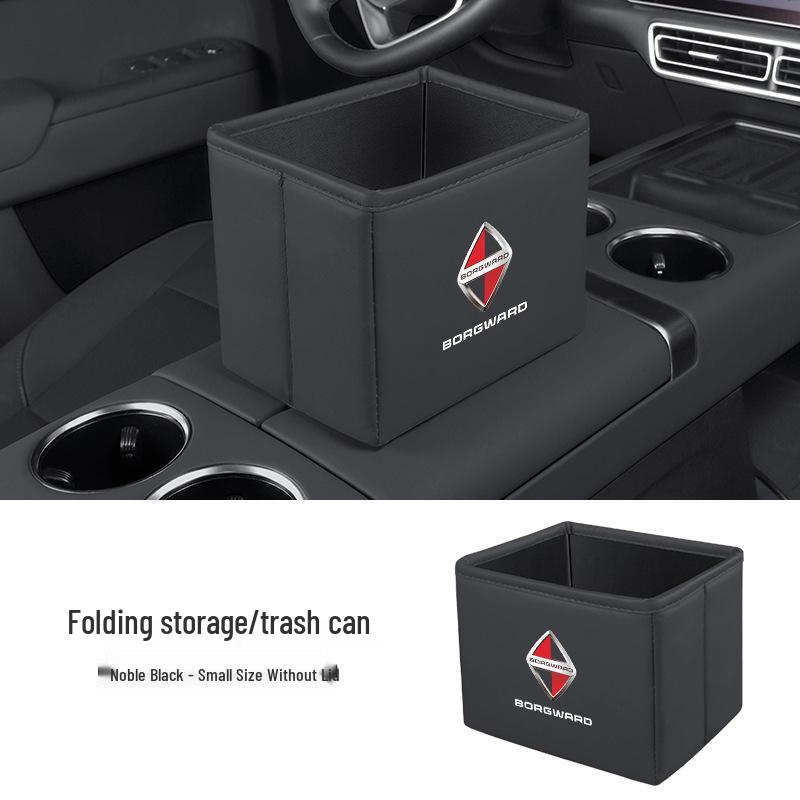 Borgward BX Series Car Storage and Folding Trash Can Box