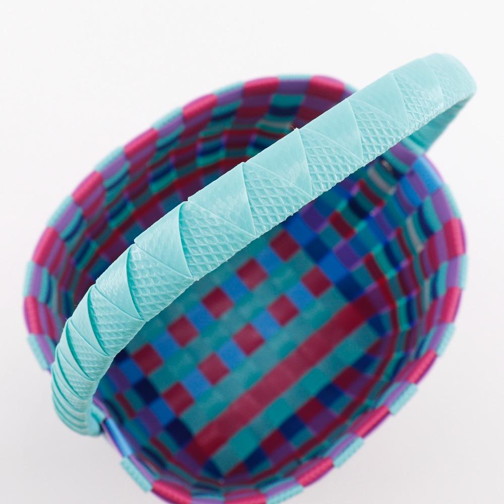 MARNI Pod Woven Bucket Handbag M00332 M00IW One handle Blue / multicolor polypropylene Women Used