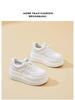 White 2025 Autumn Platform Sneakers: Sporty, Height-Enhancing 9cm Korean Leather Flatforms