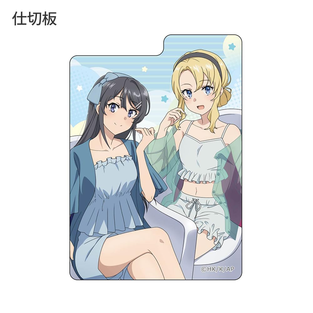 Seishun Buta Yarou wa Randoseru Girl no Yume wo Minai Deck Case Mai Toyohama H95 x W75 x D60mm PP Super Line Key-th (Sakurajima & Nodoka/Roomwear)