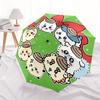 1pc Christmas wreath Automatic Umbrella Durable Iron Frame & Plastic Handle, Gift for Men & Women, Sturdy Construction,Playful Design yy250826152
