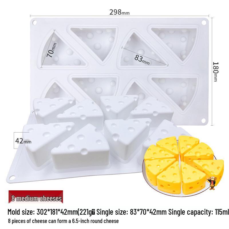 Cheese Silicone Mold & Mousse Cake Mold: Creative DIY Baking Tools for Chocolate & Ice Cream