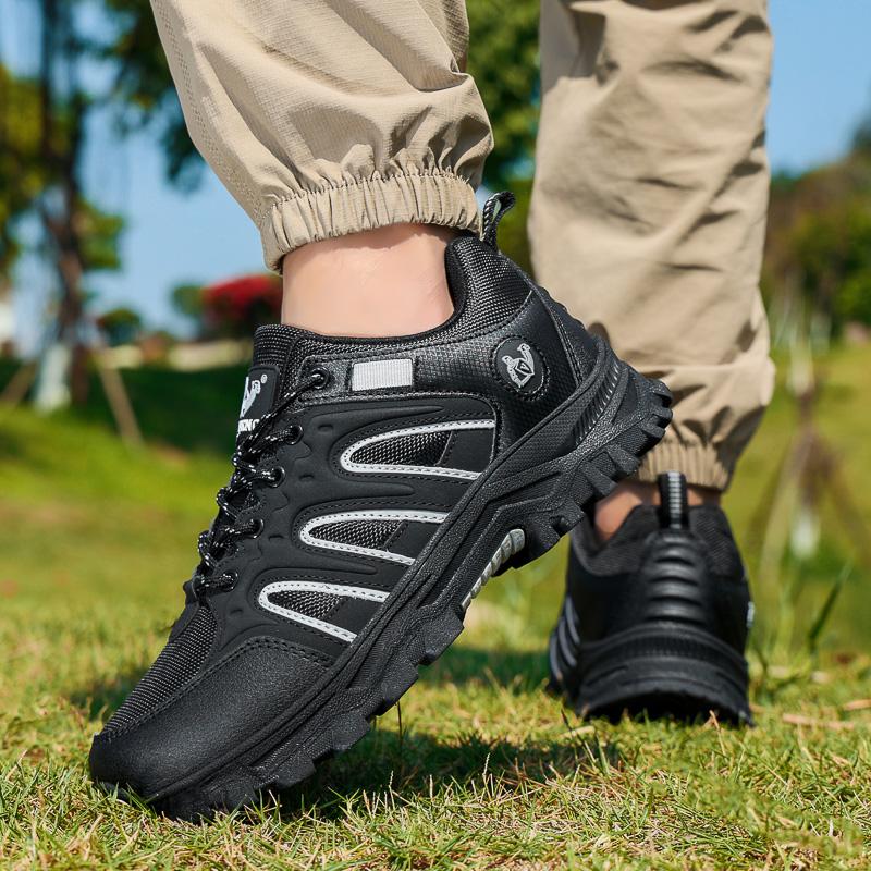 Outdoor Hiking Shoes Men Anti-slip Wear-resistant Sports Shoes Men Lace-up Lightweight Soft Breathable Casual Men Shoes