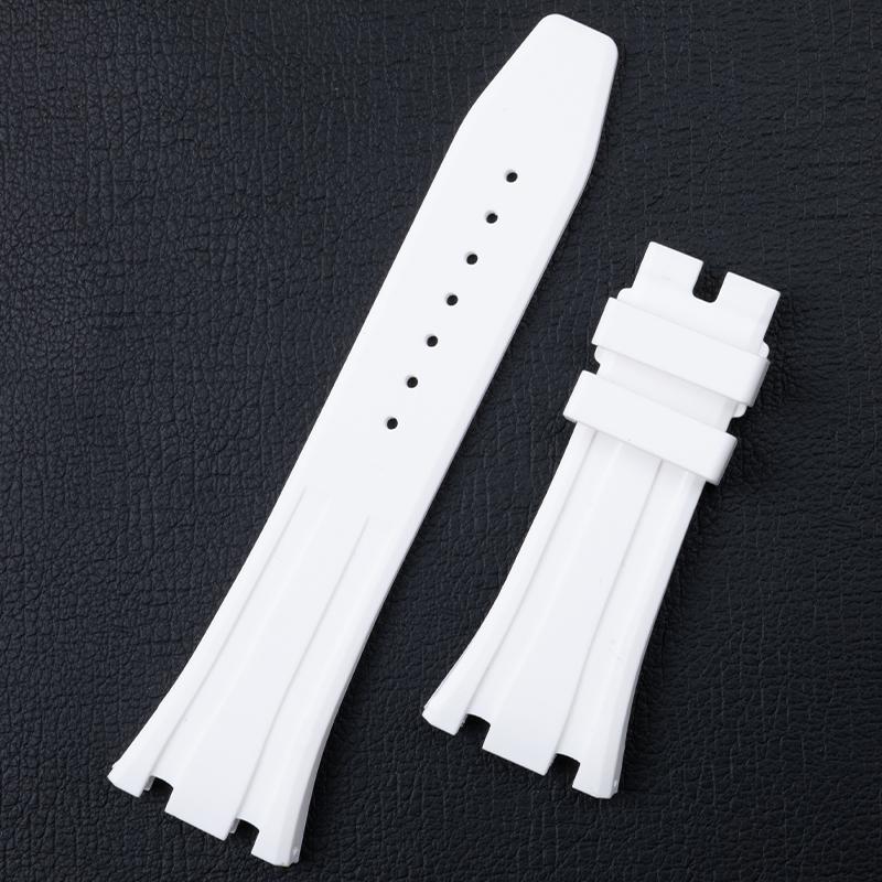 Soft Rubber Quality 26mm Width Watchband For 41mm Dail AP Strap For Audemars Belt Piguet Watch Band 15400/15500 Fold Buckle