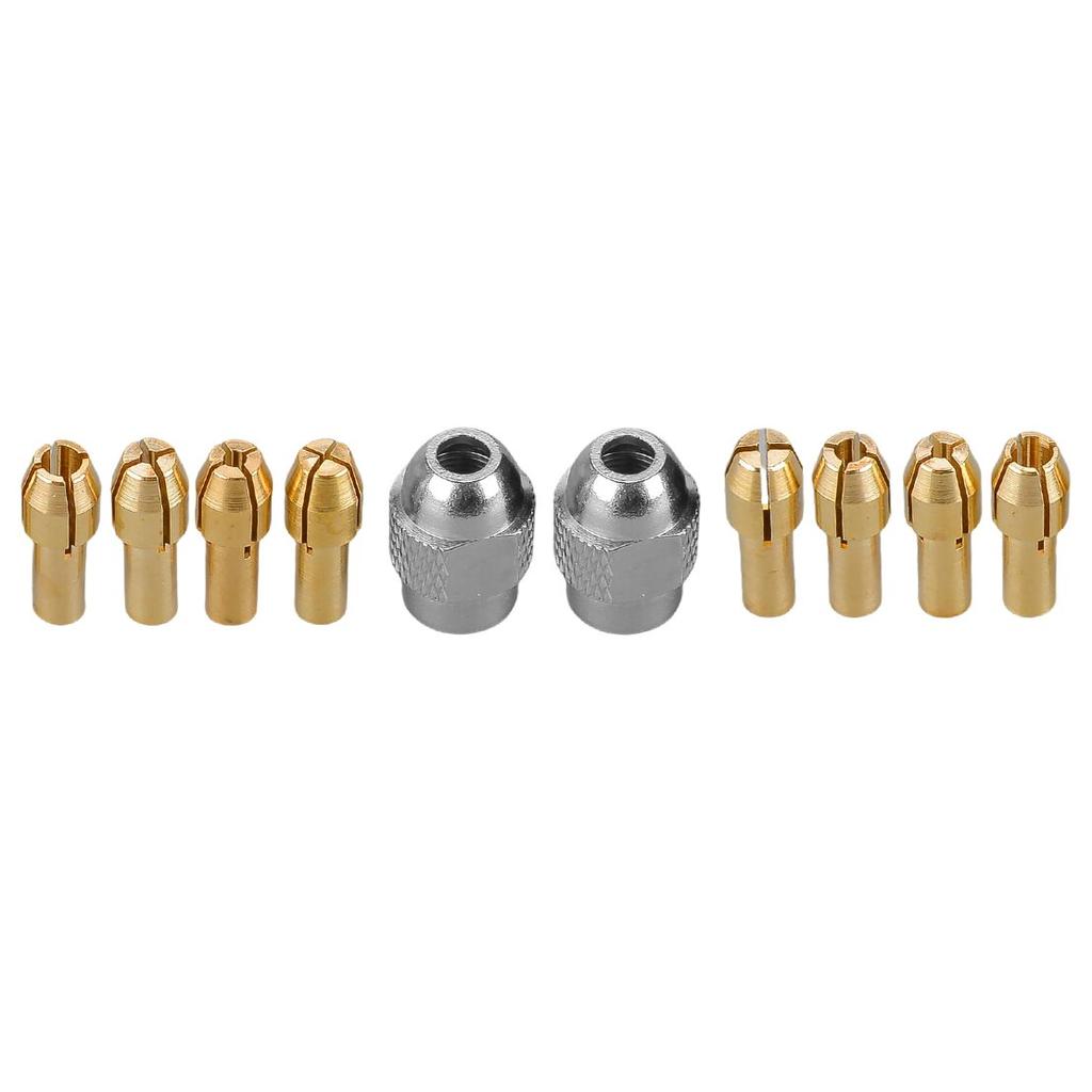 10Pcs Drill Collet Nut Set Repair Kit For Rotary Tool Drill Bits Sanding Drums Polishing Wheels