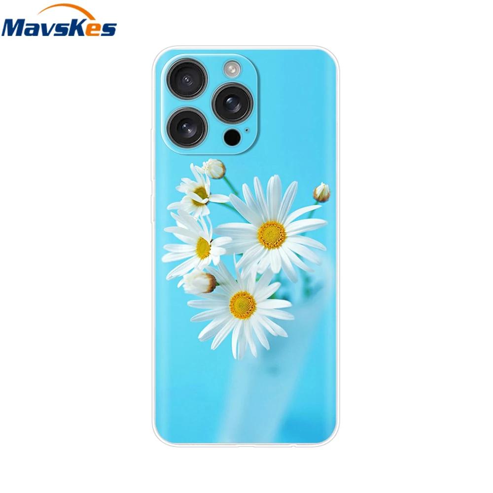 For iPhone 16 Pro Case 16 Plus Lovely Heart Soft Silicone TPU Painted Phone Cases for Apple iPhone16 Pro Max Cover Shell New Bag