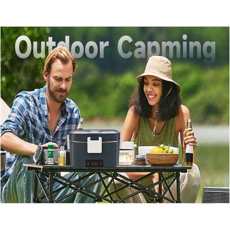 A25F-Electric Lunch Box Portable Food Warmer With Fast Heating (1.8L) Ideal For Travel, Work, Or The Car EU Plug