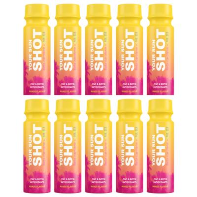 Your Sun Shot Mango mit Vitamin D3 Sonnenschutzgetränk 80 ml x 10 Stück