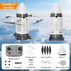 Brinquedo Voador de Nave Espacial RC Sem Escovas Foguete Dobrável Avião Foguete Carro Foguete Acrobático Foguete Espacial Voador de Controle Remoto com Spray