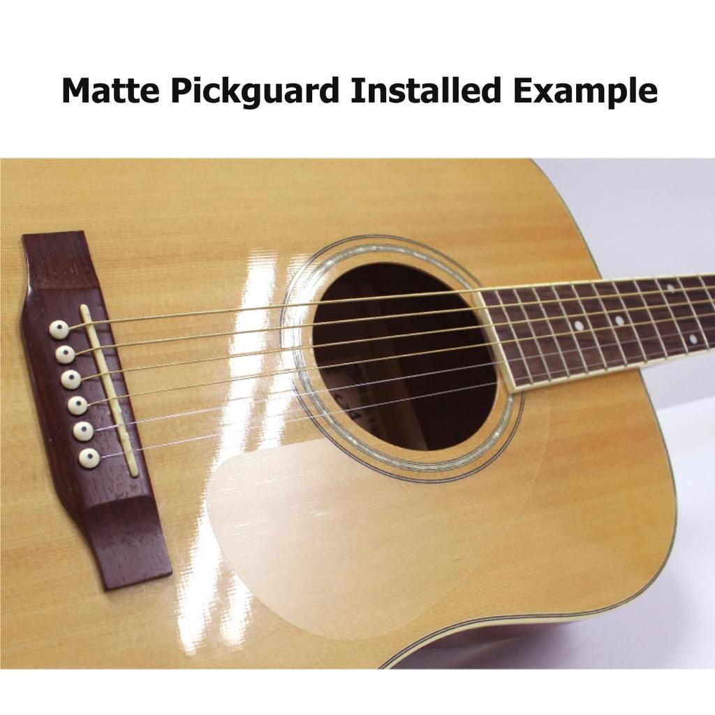 Healing Shield Style Type Clear Matte Premium Acoustic Guitar Pickguard