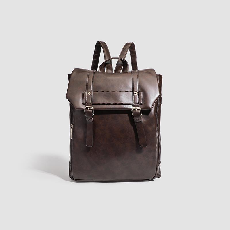 JK Uniform Backpack College Wind Backpack Vintage Soft Leather Women's Bag Casual School Bag