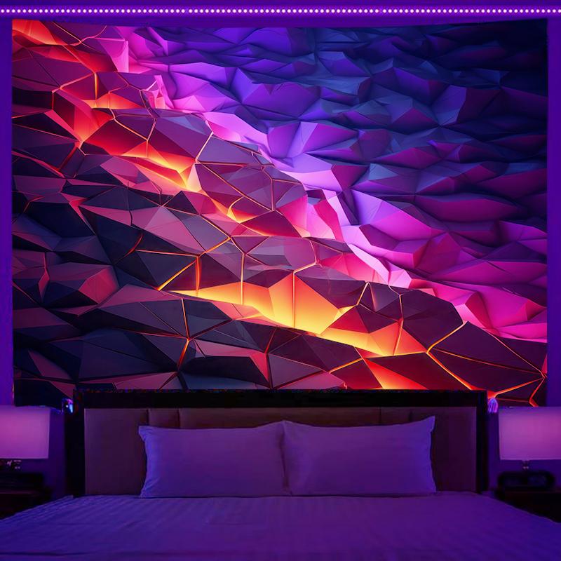 VIKAMA Surreal Fantasy Tapestry Cyberpunk Style Modern Bedroom Bedside Living Room Back Wall Home Decor Tapestry