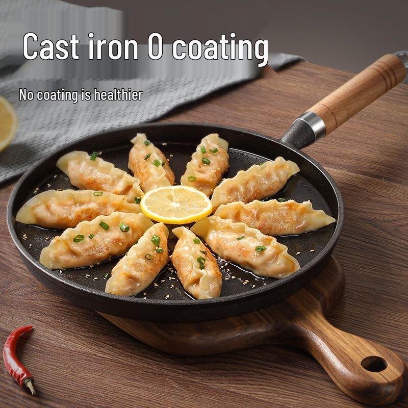 Utuo Verdicktes Gusseisen Flache Bratpfanne Set
