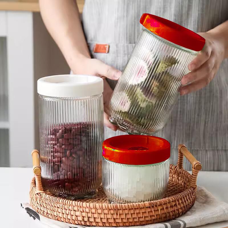 Wan Ting Cat Paw Glass Storage Jar 8-Piece Set