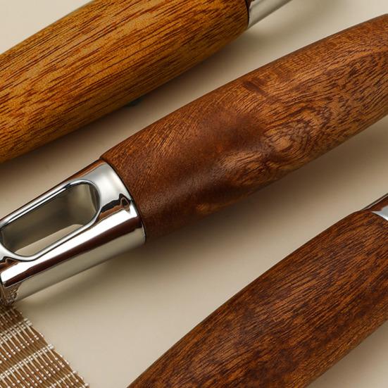 Flat Shovel Stainless Steel Slotted Spatula with Wooden Handle Heavy-Duty Turner for Steak Pancakes BBQ Heat-Resistant Essential Kitchen Tool