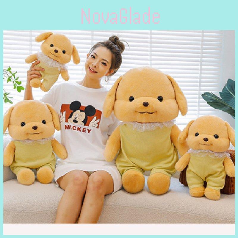 Adorable Senbei Dog Plush Toy Soft Cuddly Poodle Stuffed Animal Gift For Kids