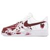 Air Force 1 Blood Romance Lightweight Low Top Skateboard Shoes Unisex White Red CW2288-111(Team241-)