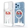 Magnetic Christmas Stocking Case for iPhone 15/16/17 Pro Max - Transparent Full Coverage Protective Case