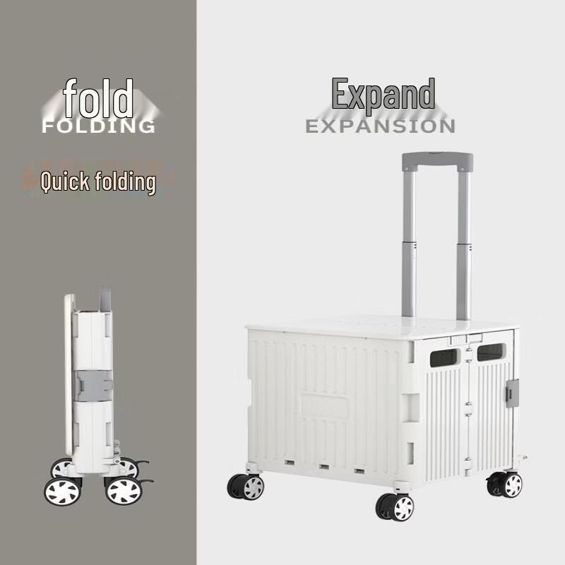8-Wheel Folding Stair-Climbing Utility Cart