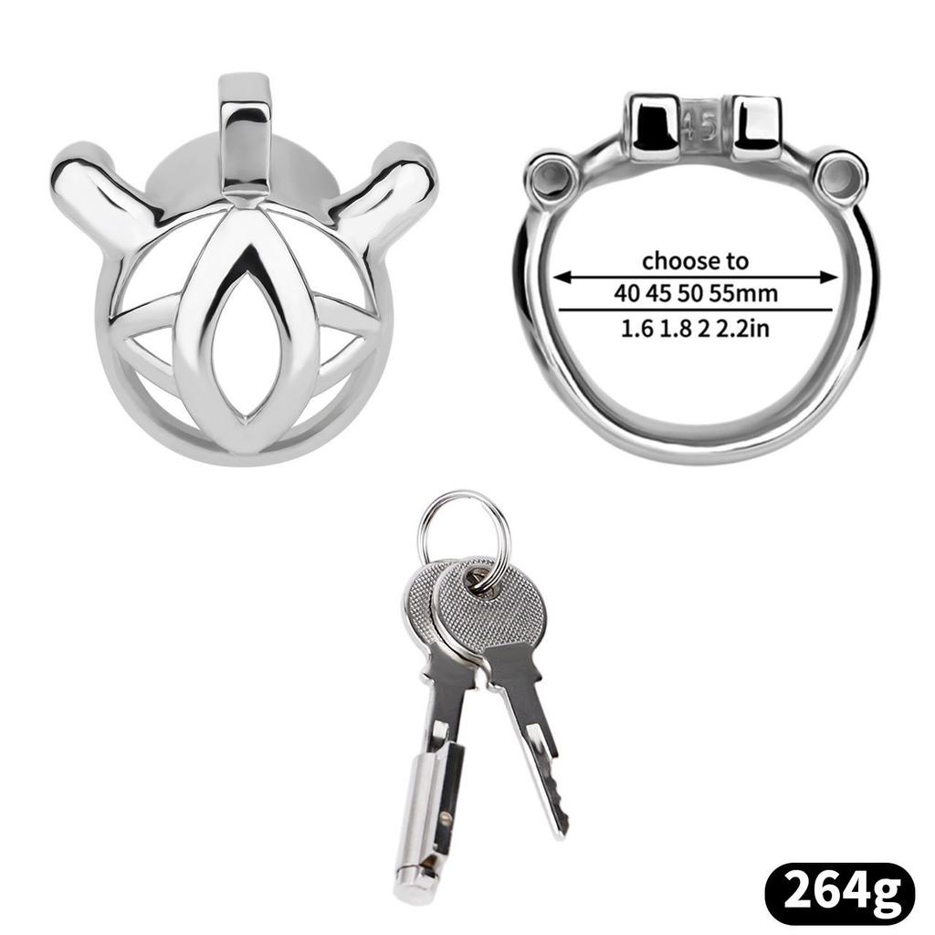 FRRK Men's Stainless Steel Cock Chastity Lock - Adult Toy