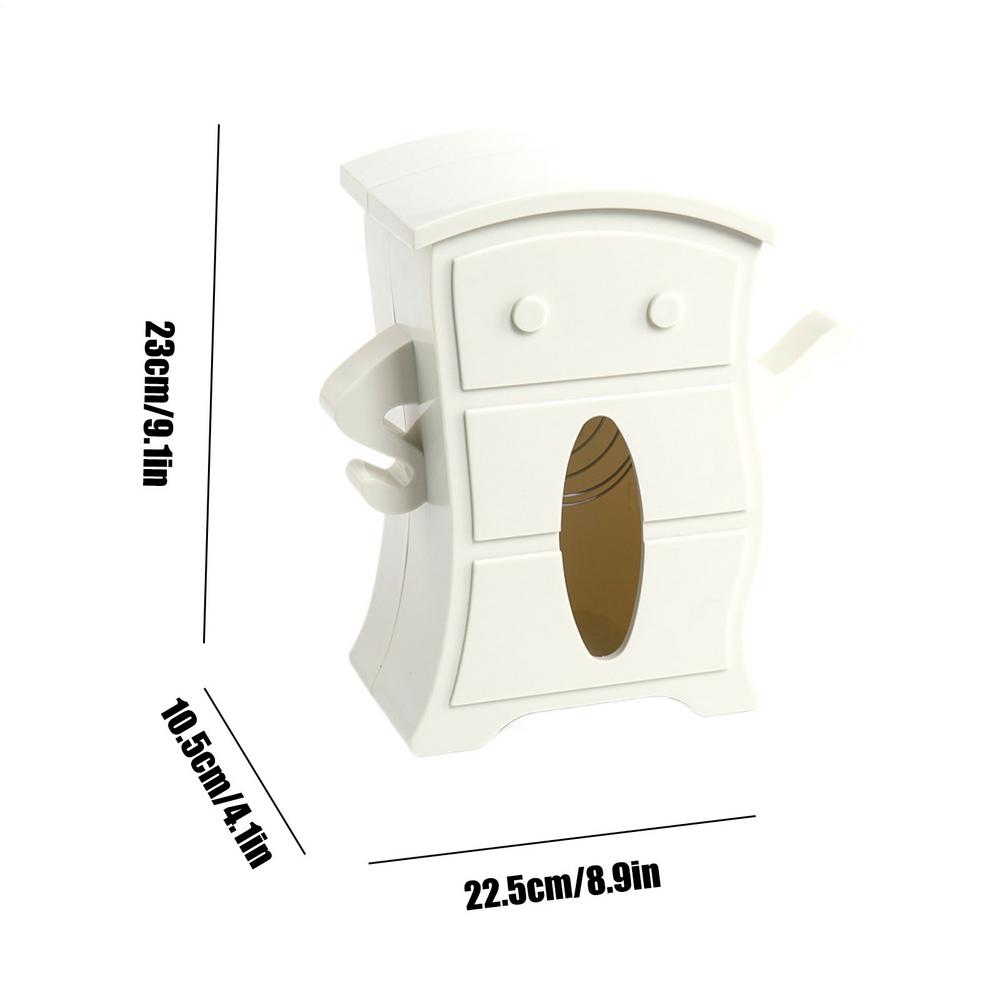 Tissue Box Cover Decorative Tissue Box Holder Dispenser Napkin Dispenser with Spring Cabinet Storage Box Desk Accessories Cute