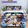 3pcs Anime Cartoon Design Comforter Set with One Quilt Cover and Two Pillowcases (No Core) - Home Decor, Festival Gift, Polyester Fabric, Suitable for