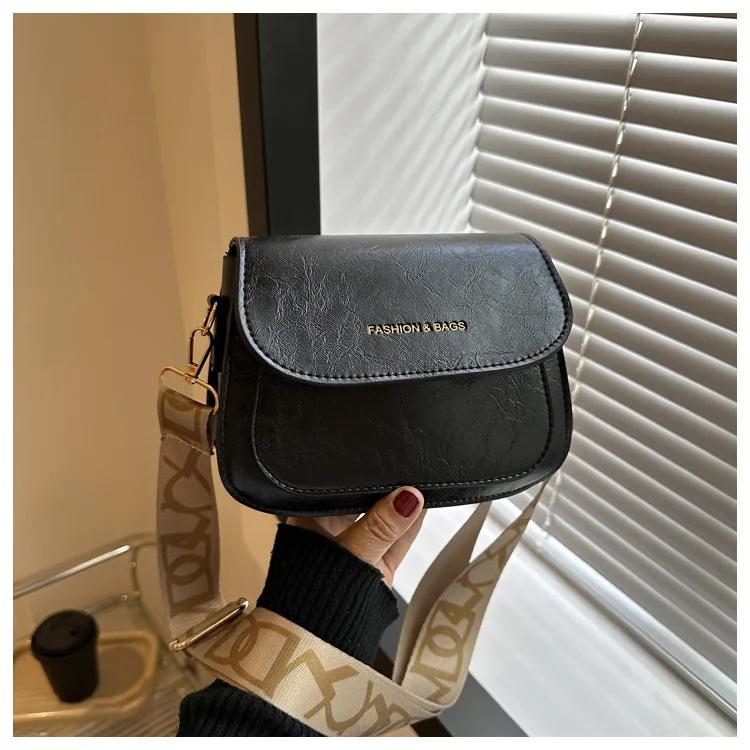 Retro tarzı kadın çapraz askılı çanta kadın omuz çantası yüksek dokulu küçük ve zarif lüks marka popüler yeni