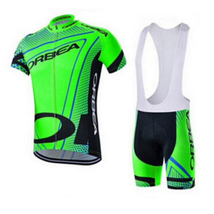 ORBEA Sommer und Herbst kurzärmeliger Träger Radsportanzug Outdoor schnelltrocknend atmungsaktiv Teamversion Herren und Damen kurze Oberteile M