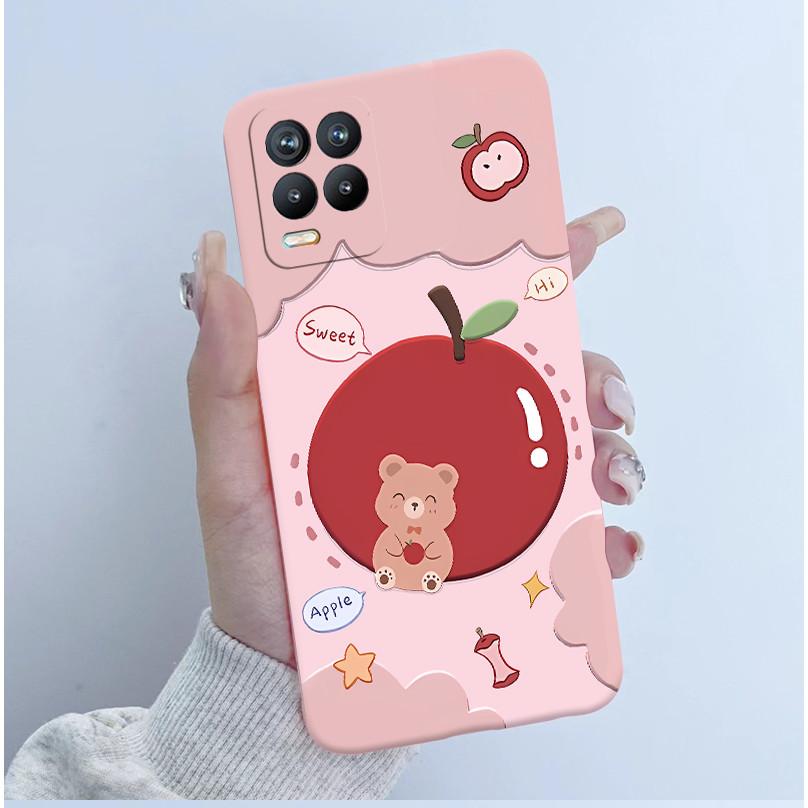 For Realme 8 Pro Case RMX3085 Soft TPU Silicone Cover Cute Cartoon Panda Phone Case For Oppo Realme8 4G 5G RMX3081 RMX3241 Funda