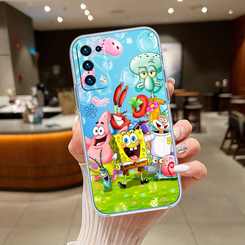SpongeBob Case for Motorola G10 G20 G04 E30 E40 E22 E20 E13 E15 G22 G23 G05 G75 G35 G55 E22S E7 G6 G7 G8 G9 Plus Power Play