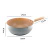 Nonstick Sauce Pan for Cooking Soup Noodles Aluminum Multifunctional Milk Pot Pan Cookware White