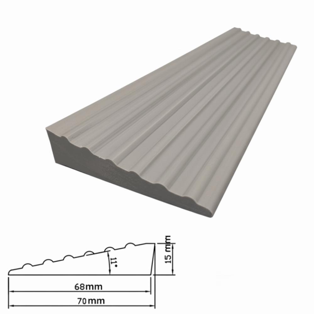 Universal Carpet To Tile Rise Threshold Ramps 60cm Self Adhesive Wheelchairs Ramps Soft PVC Home Steps Household