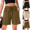 Summer Shorts For Women Casual High Waist Wide Leg Shorts
