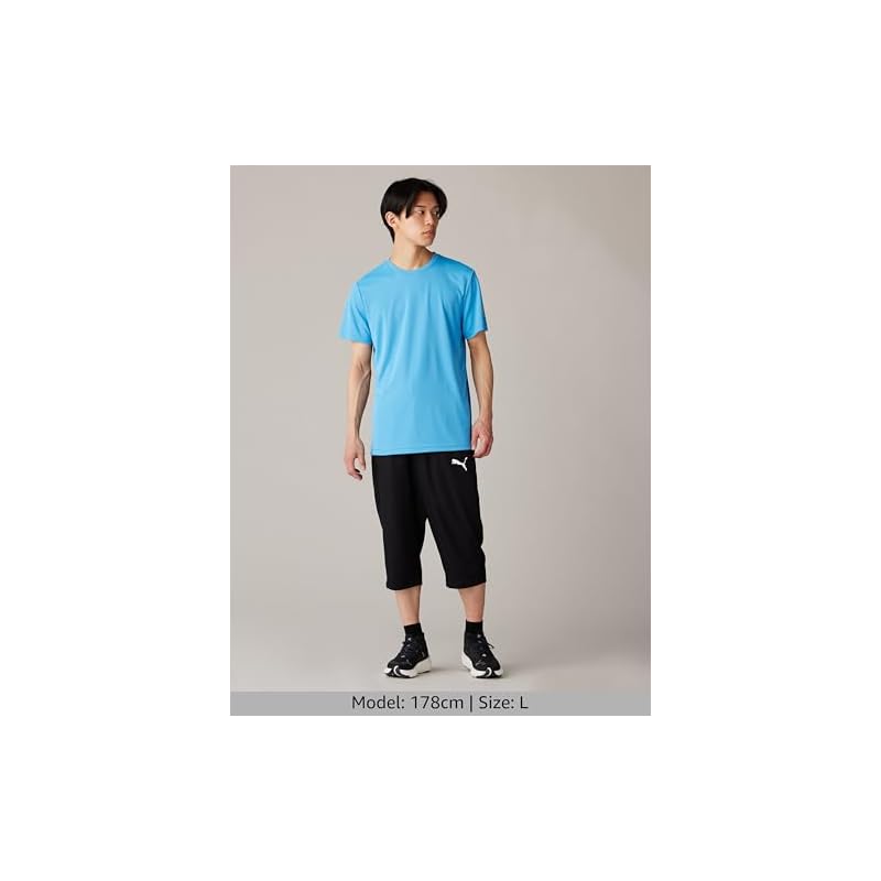 [Puma] 3/4 Length Jersey Training ACTIVE 3/4 Woven Pants Long 588876 Men's Fall/Winter 2024 Color: Black (01) XL