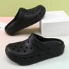 Spring and summer couple non-slip hole shoes non-slip round head wear-resistant fashion solid color casual beach
