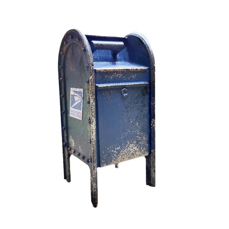 Miniature American Payphone In 1:12 Scale, Mini Vintage Style Dollhouse Furniture Phone Booth Model Accessorries Decoration