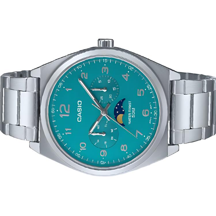 Casio Standard Series 50M Water Resistant Quartz Movement Stainless Steel Watch 40Mm Green Dial Men watches MTP-M300D-3AV