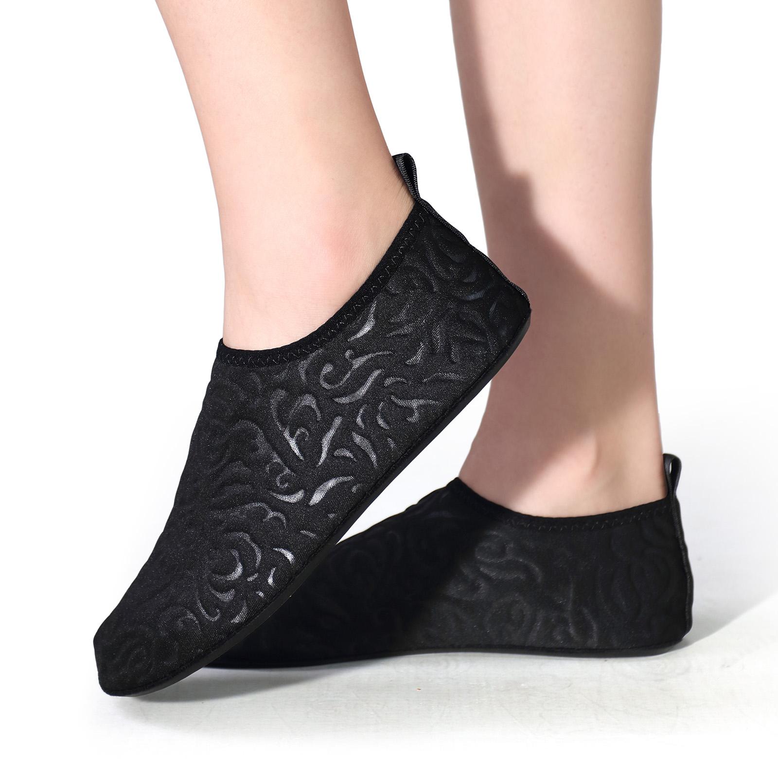 

Портативная черная дышащая пляжная водная обувь унисекс для плавания