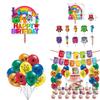 Playful Numberblocks Theme Balloon Pull Flag Set For Joyful Birthday Party Celebrations