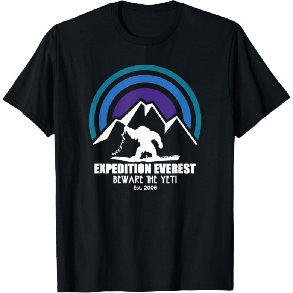 Экспедиция Эверест, Бойся Йети, Снежный монстр, Ретро футболка XXXXXL чёрный