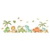 Large Cute Dinosaurs Wall Stickers for Kids Rooms Boy Girl Baby Bedroom Living Room Classroom Wall Decor Cartoon Animal Decal