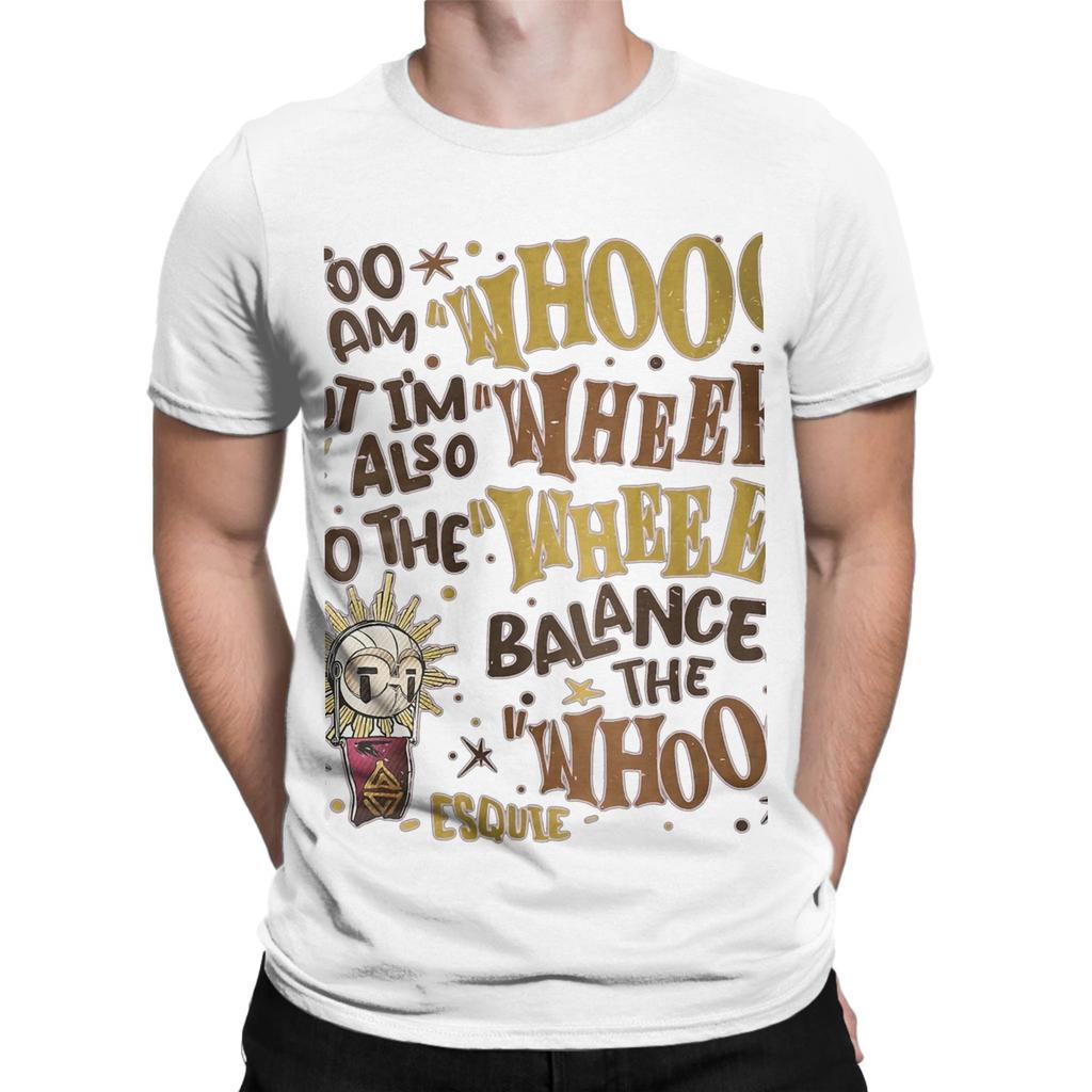 Esquie Clair Obscur Expedition 33 Whooo Wheee Koszulki z Nadrukiem Graficznym Męskie Damskie Czysta Bawełna T-Shirt Ubrania