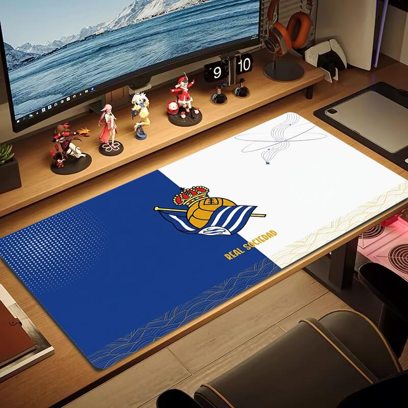 Real Sociedad Mouse Pad Large Gaming Table Cushion Non-slip Laptop Tablet Big Mousepad XXL Mat Mini PC Playmat With Lock edge_xia