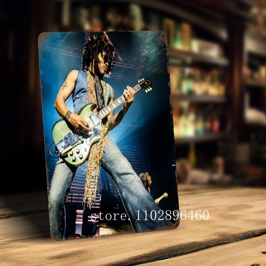 Lenny kravitz Kovové plakety a cedule nástěnná dekorace Vintage plechové cedule Captain Kovový plakát Dekorace pro Bar Pub Klub Nástěnná dekorace
