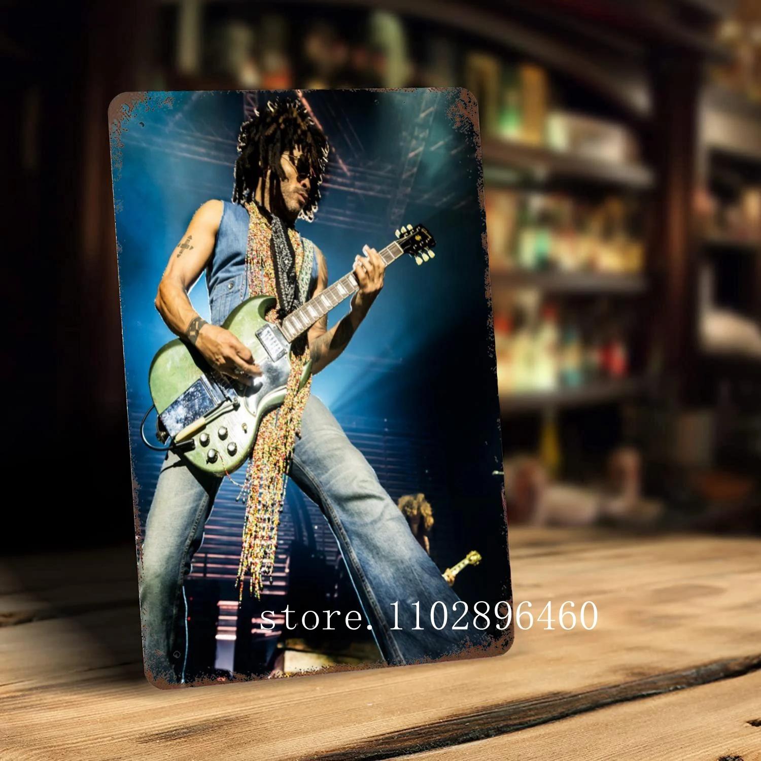 

lenny kravitz Metal Plaques & Signs wall decor Vintage Tin Signs Captain Metal Poster Decor for Bar Pub Club Wall Decoration 20x30cm（7.8x11.8inch）