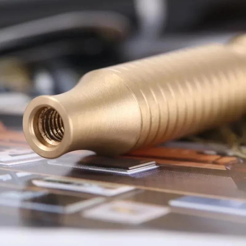 YAQI 88mm Solid Brass Material Safety Razor Handle for Men 12MM Diameter And 88mm Length Lightweight Comfortable Razor Handle