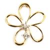 Les Trésors De Lily [B9375] - Gold Plated 'Dream Flower' Pendant