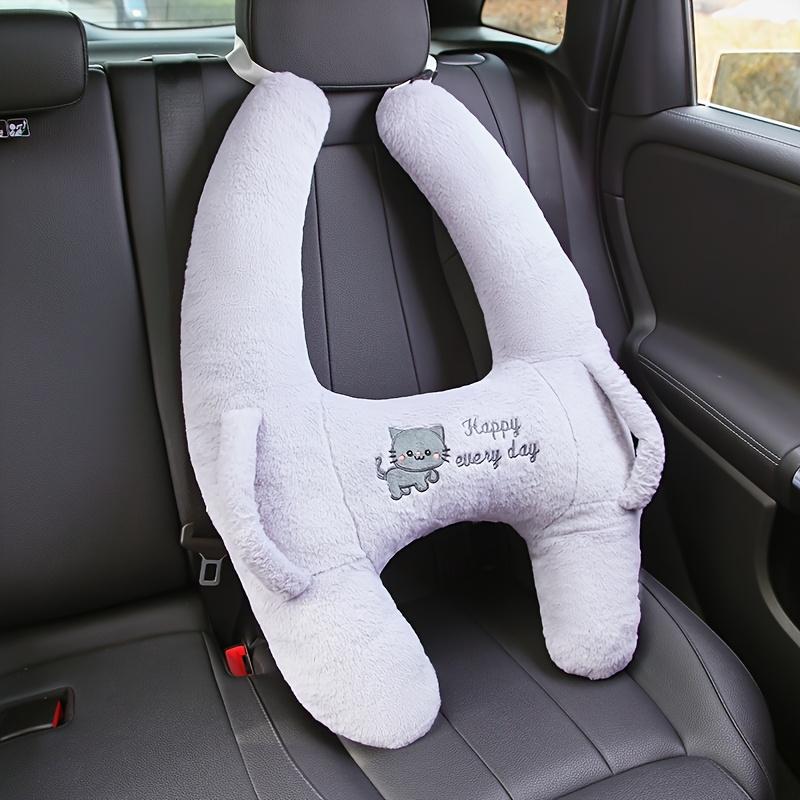 

Cozy Dinosaur Cat Plush Car Travel Pillow Soft Ergonomic Design with 100%Polyester Fill,Hand Washable,Mixed Colors for Adults,Long Drives Airplane Use
