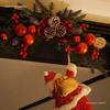Festlicher Weihnachtsbaum-Kranz oder Geweih-Türhänger Dekoration