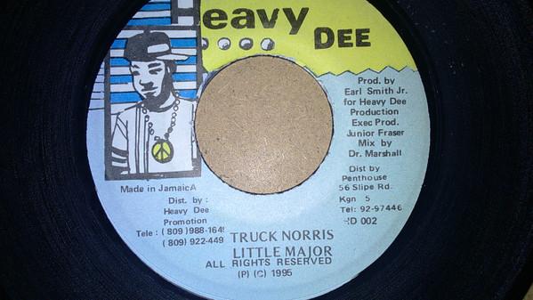 

7-дюймовая пластинка LITTLE MAJOR Truck Norris NONE Heavy Dee 1995 Ямайка Регги Ска Даб Б/У
